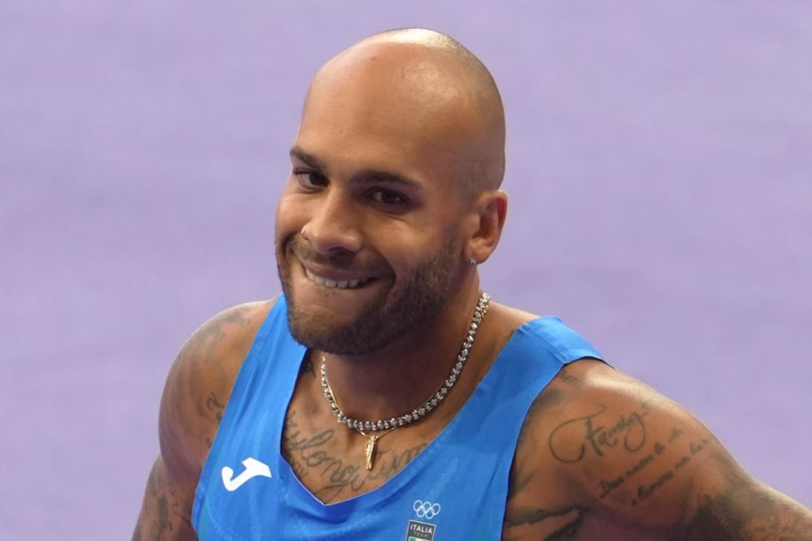 Marcell Jacobs in pista