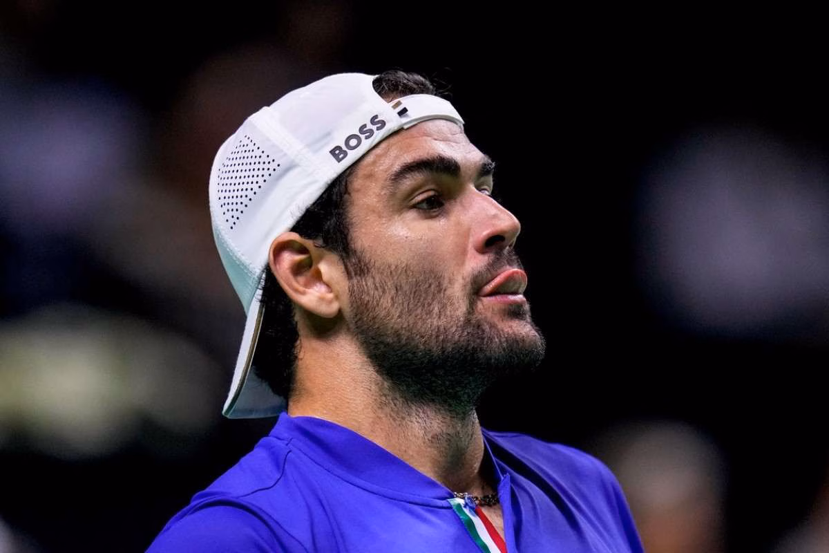 Matteo Berrettini in campo