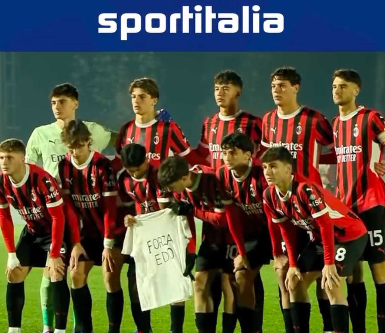 (VIDEO) “Forza Edo”: il Milan Primavera mostra la propria vicinanza a Bove