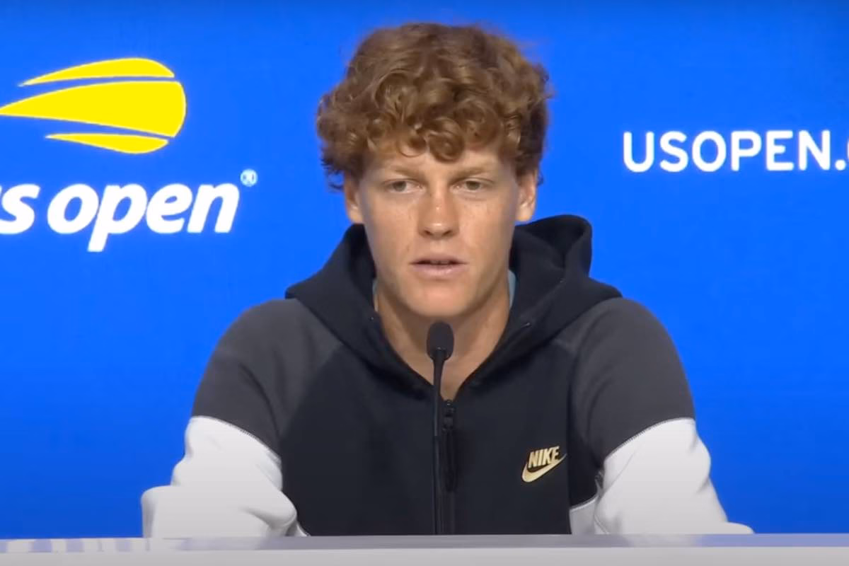 Sinner in conferenza durante gli Us Open