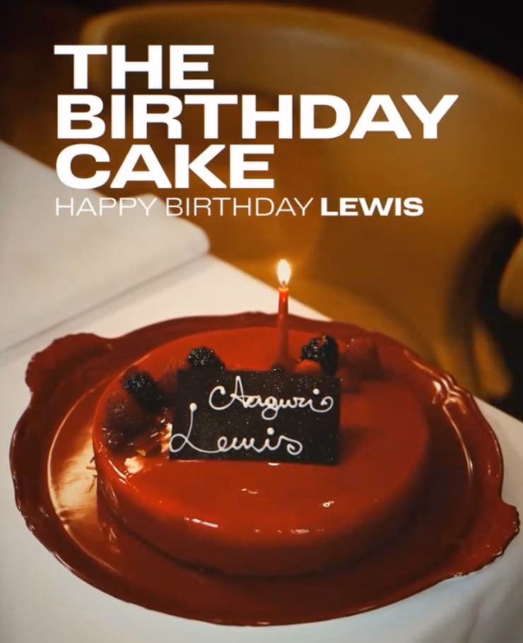 La torta Ferrari per Hamilton