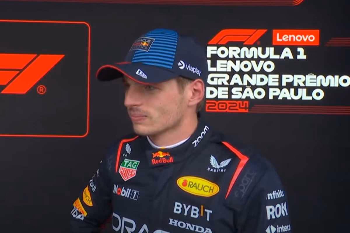 Verstappen intervistato dopo il GP