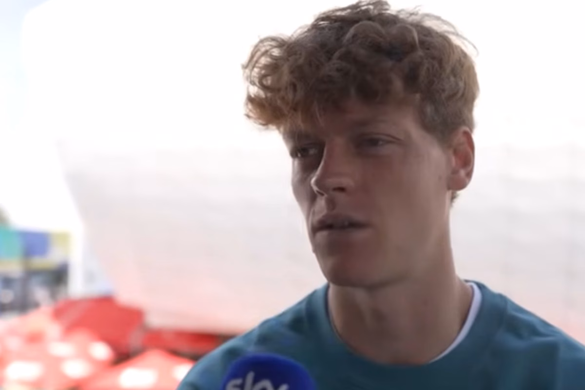Sinner intervistato da Sky Sport