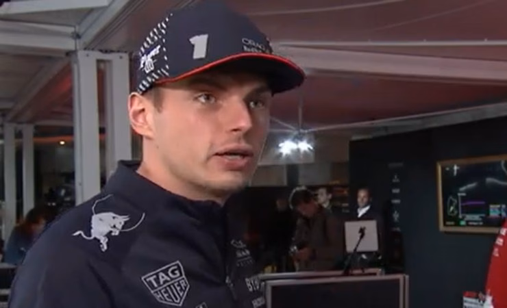 Verstappen in una intervista