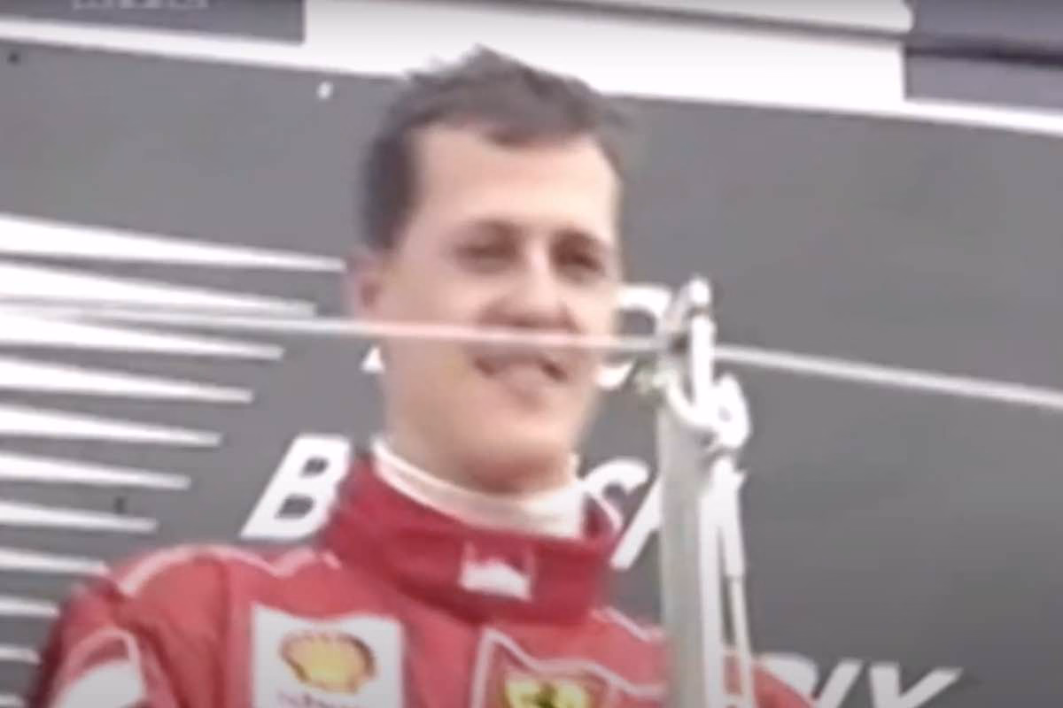 Schumacher sul podio