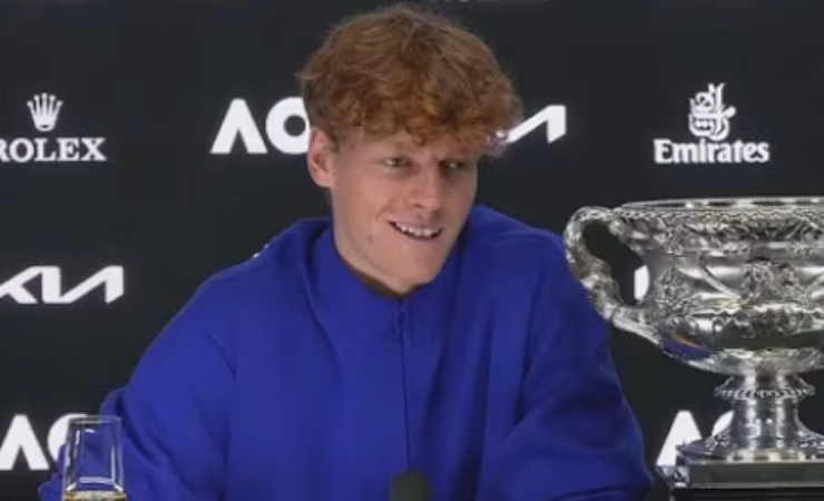 Sinner in conferenza agli Australian Open
