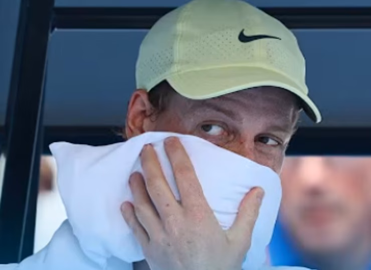 Sinner nel corso di una partita