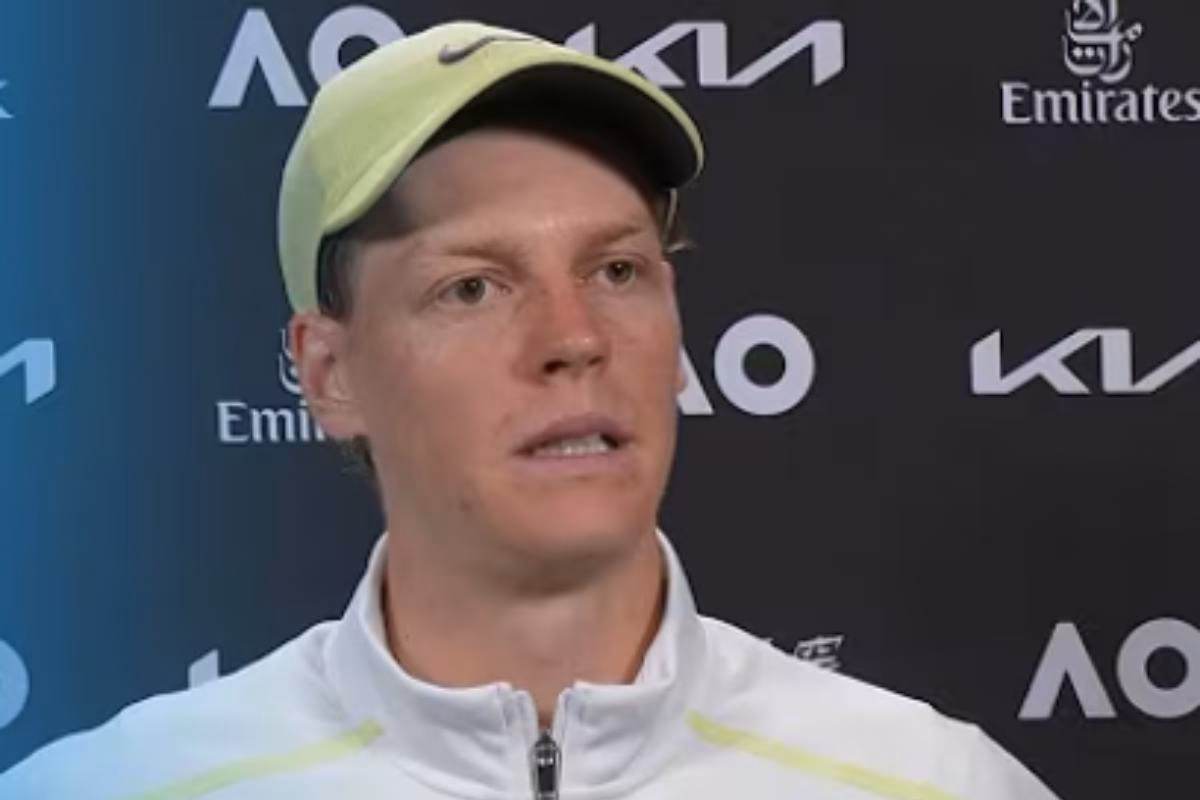 Sinner dopo una partita