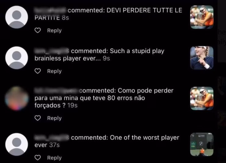 Screen storia Instagram Andreeva