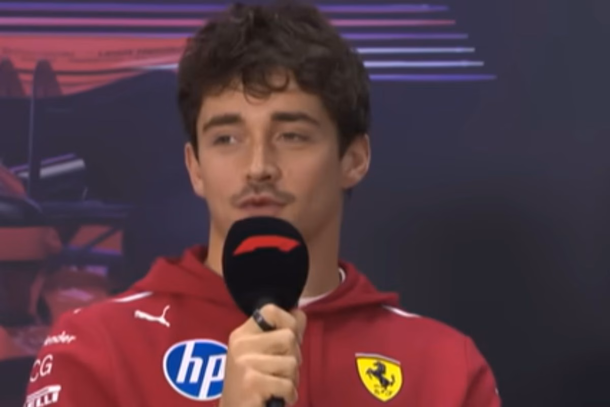 Leclerc intervistato dopo i test in Bahrain