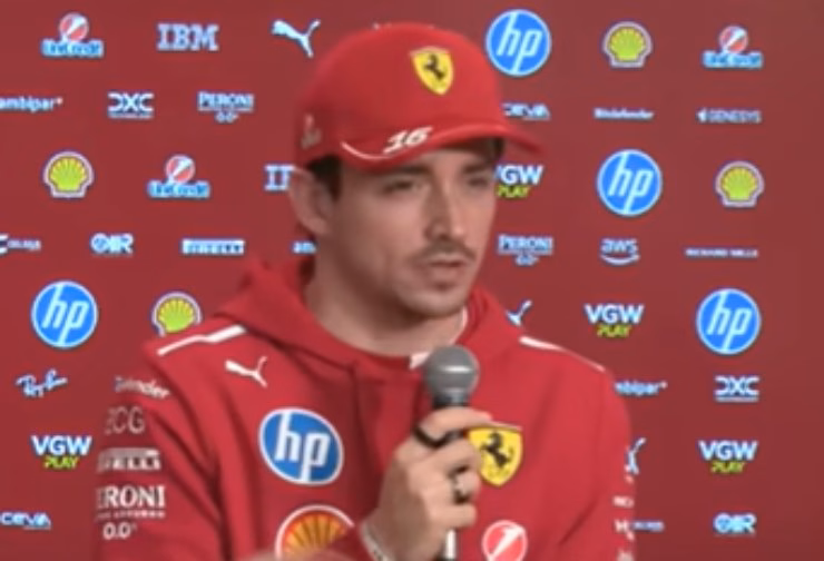 Leclerc intervistato dopo i test in Bahrain
