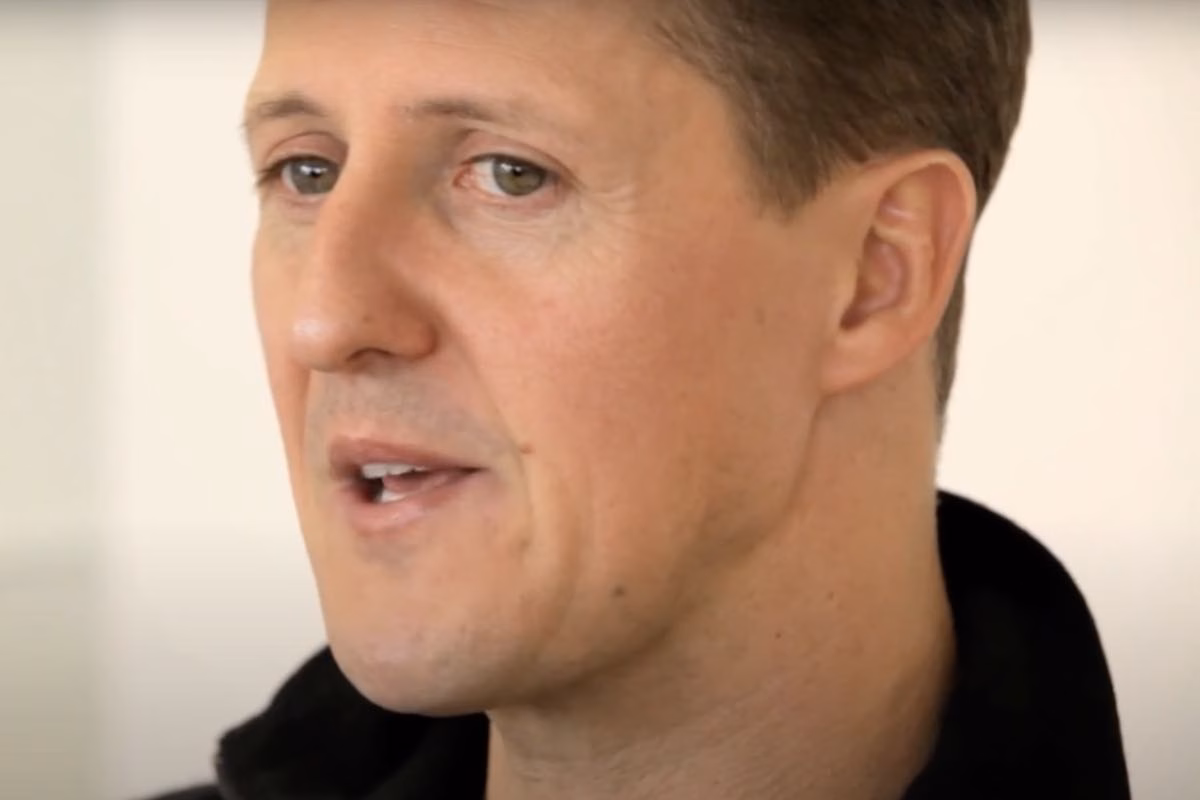 Schumacher durante un'intervista