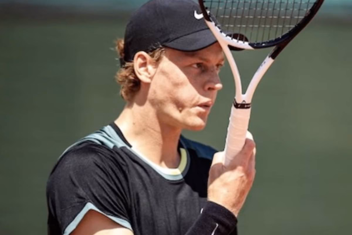 Sinner durante una partita