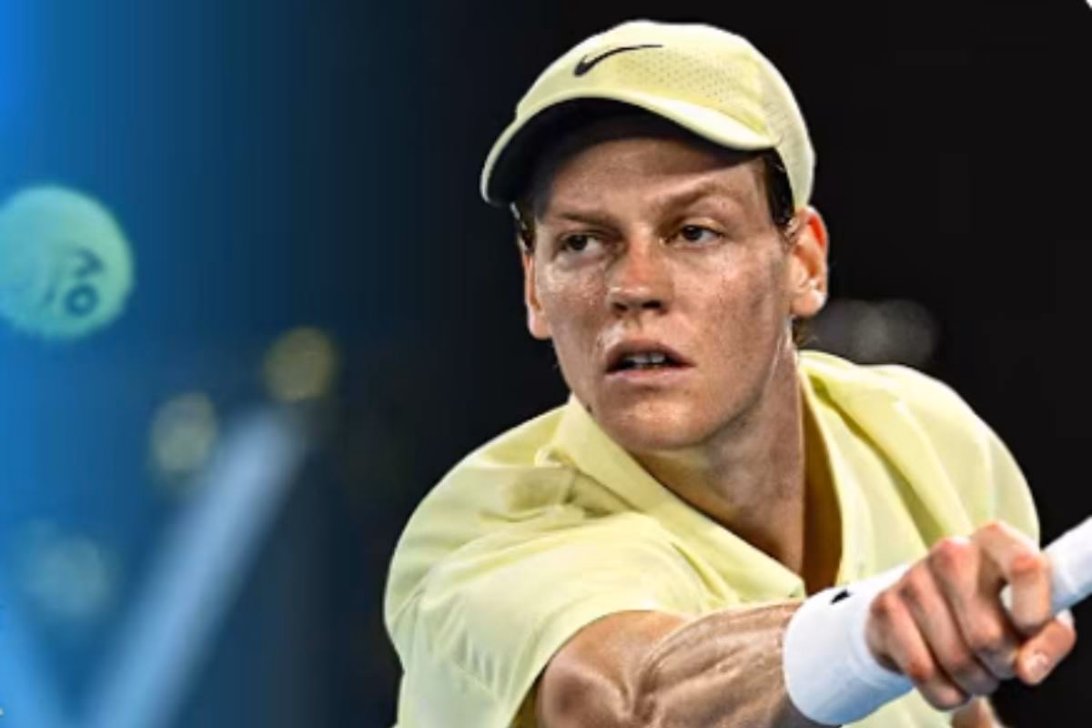 Sinner durante una partita