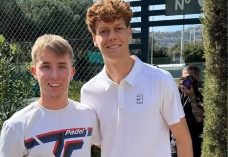 Sinner al Padel Soleil di Beausoleil