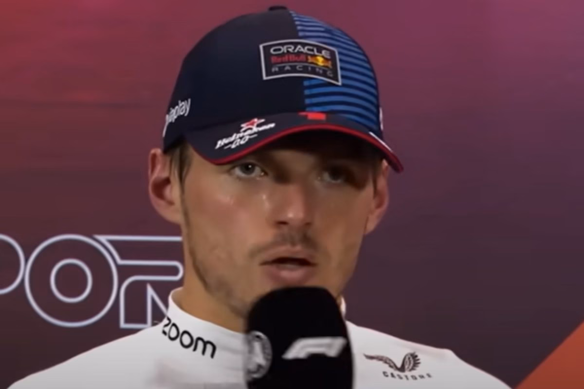 Verstappen dopo un Gran premio