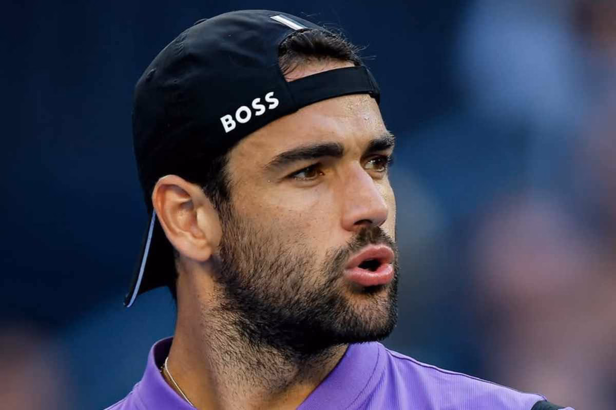 Matteo Berrettini durante un match