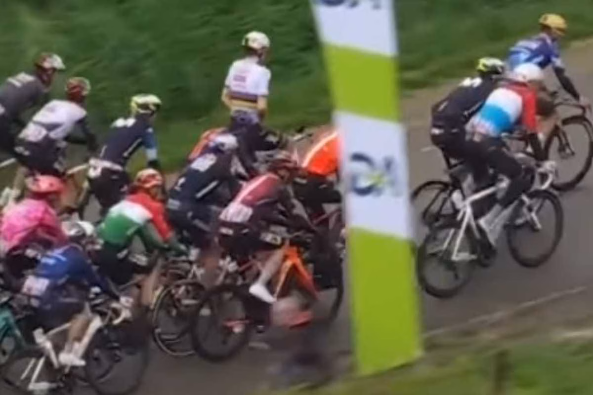 Gara di ciclismo in corso