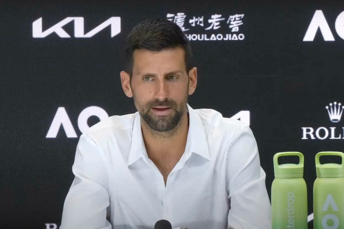 Djokovic in conferenza