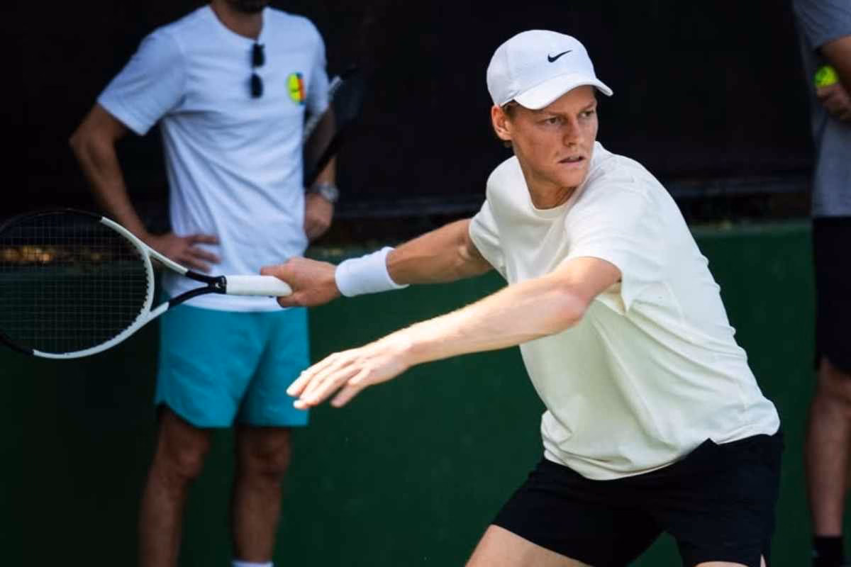 Jannik Sinner in campo