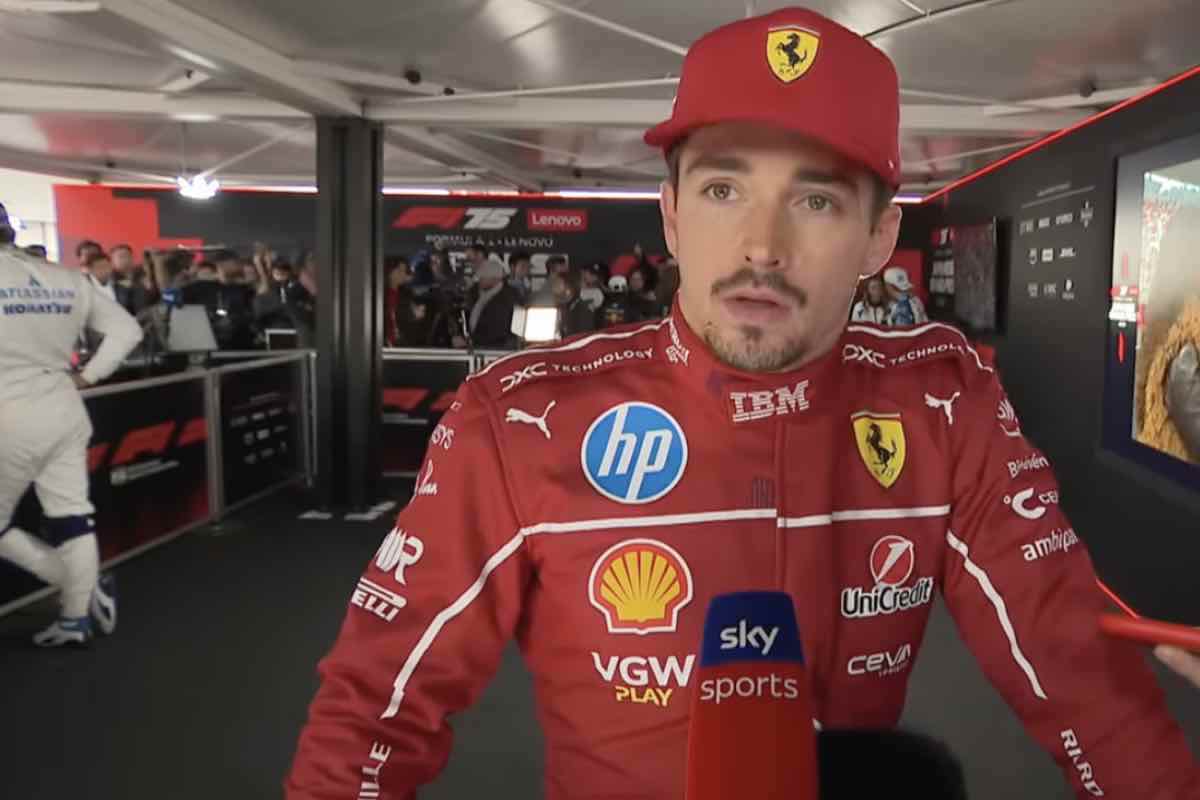 Leclerc intervistato a Sky