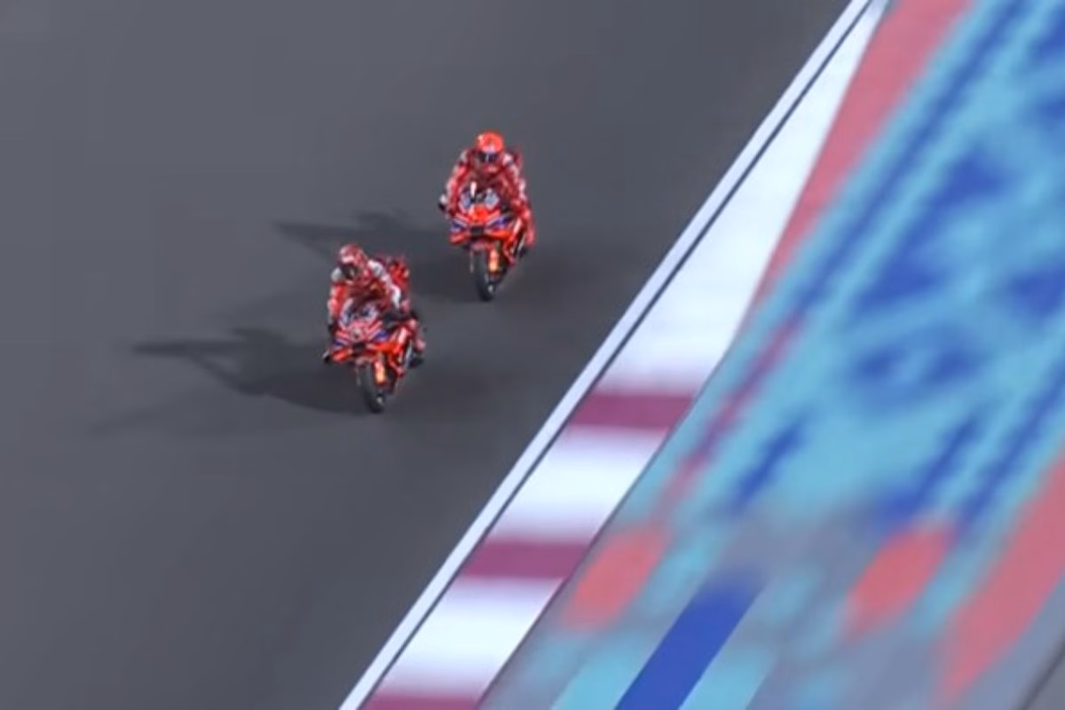 Marc Marquez e Pecco Bagnaia in lotta 