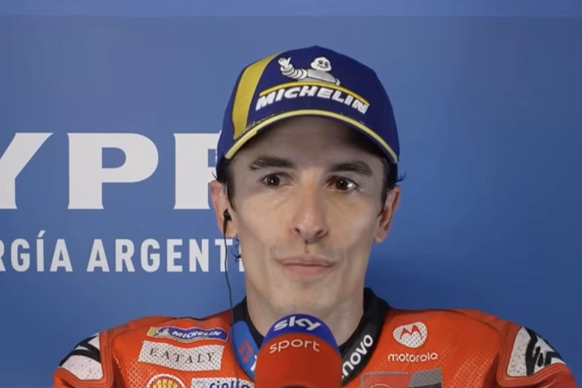 Marc Marquez intervistato dopo il gp di Austin