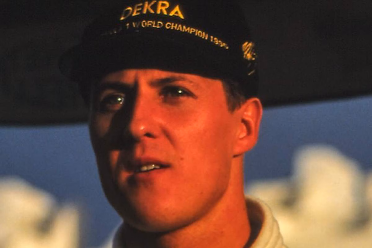 Michael Schumacher con lo sguardo preoccupato
