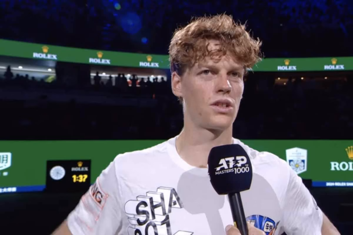 Sinner intervistato dopo il match