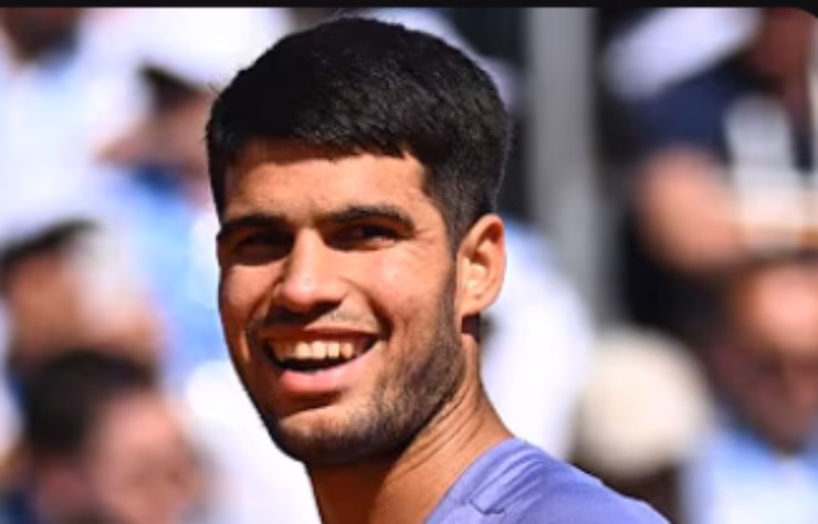 Alcaraz durante una partita