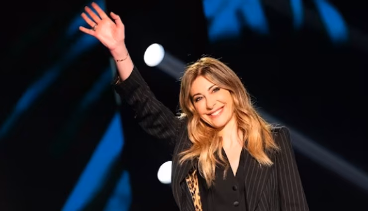 Francesca Fagnani al termine di Belve