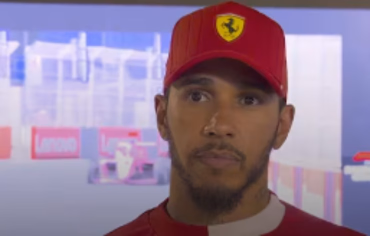 Hamilton intervistato dopo un GP