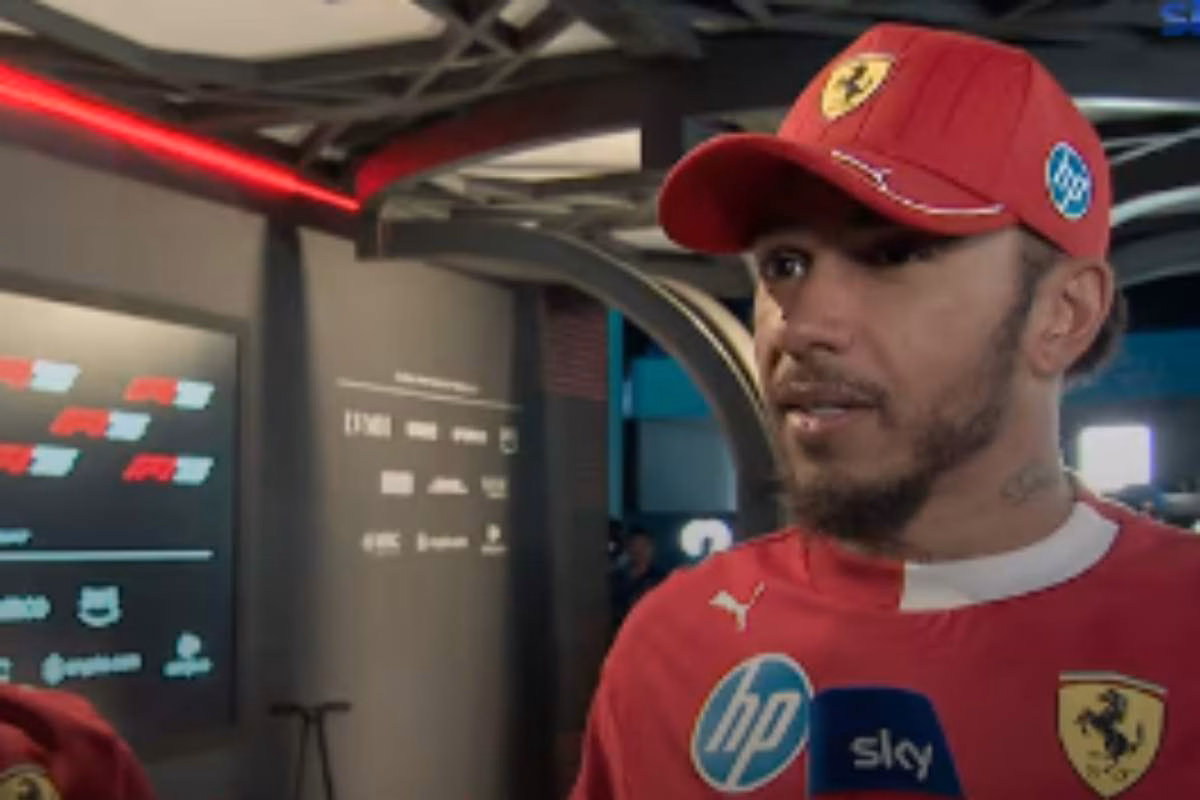 Hamilton intervistato dopo le qualifiche del GP d'Arabia