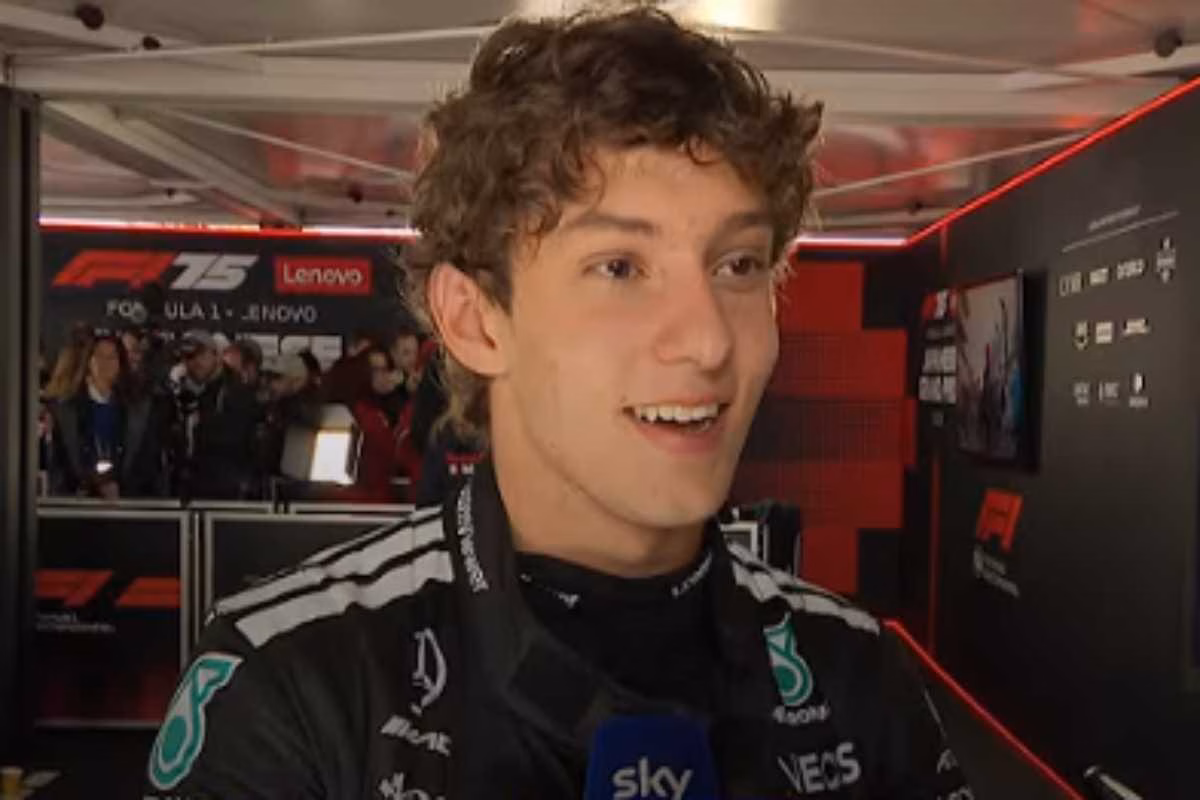 Kimi Antonelli dopo un Gran premio