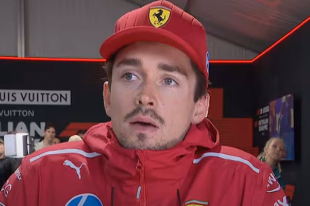 Leclerc dopo un Gran premio