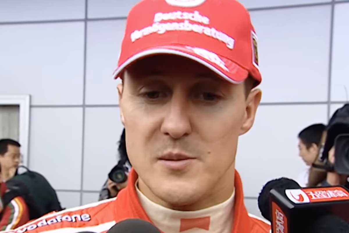 Schumacher prima di Un Gran premio di Formula 1