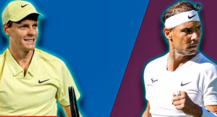 Jannik Sinner e Rafa Nadal