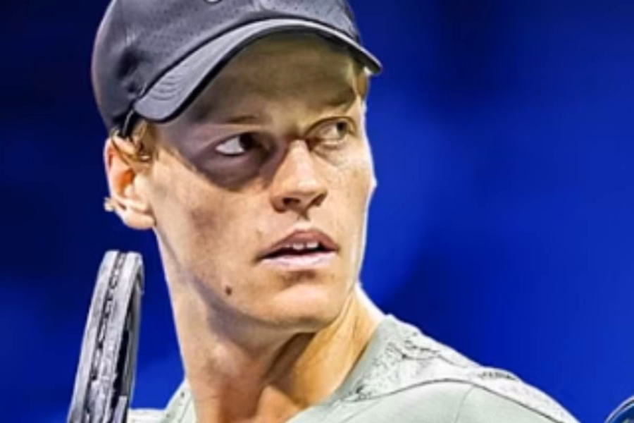 Sinner durante una partita