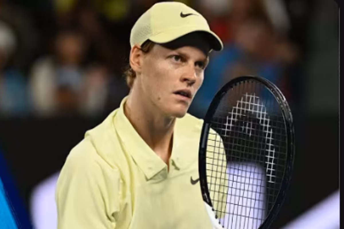 Sinner durante una partita