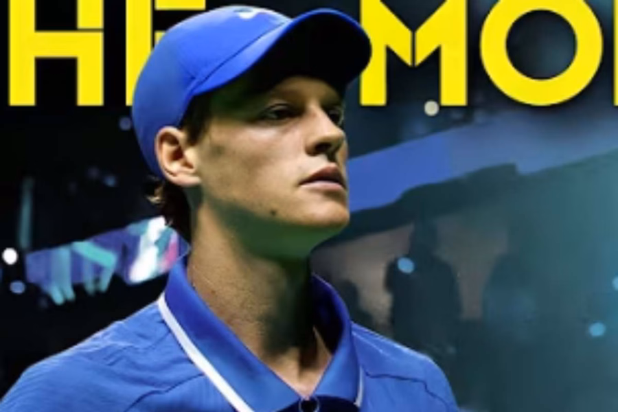 Sinner durante la Coppa Davis