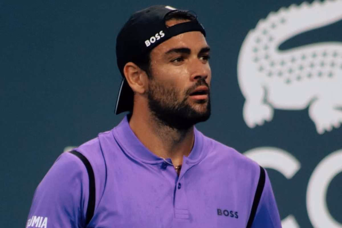 Matteo Berrettini in campo