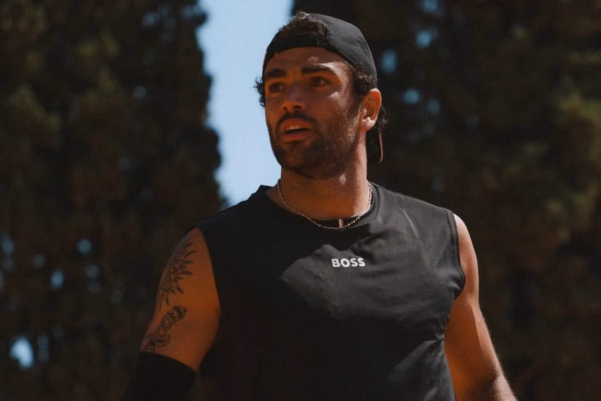Berrettini si allena a Roma