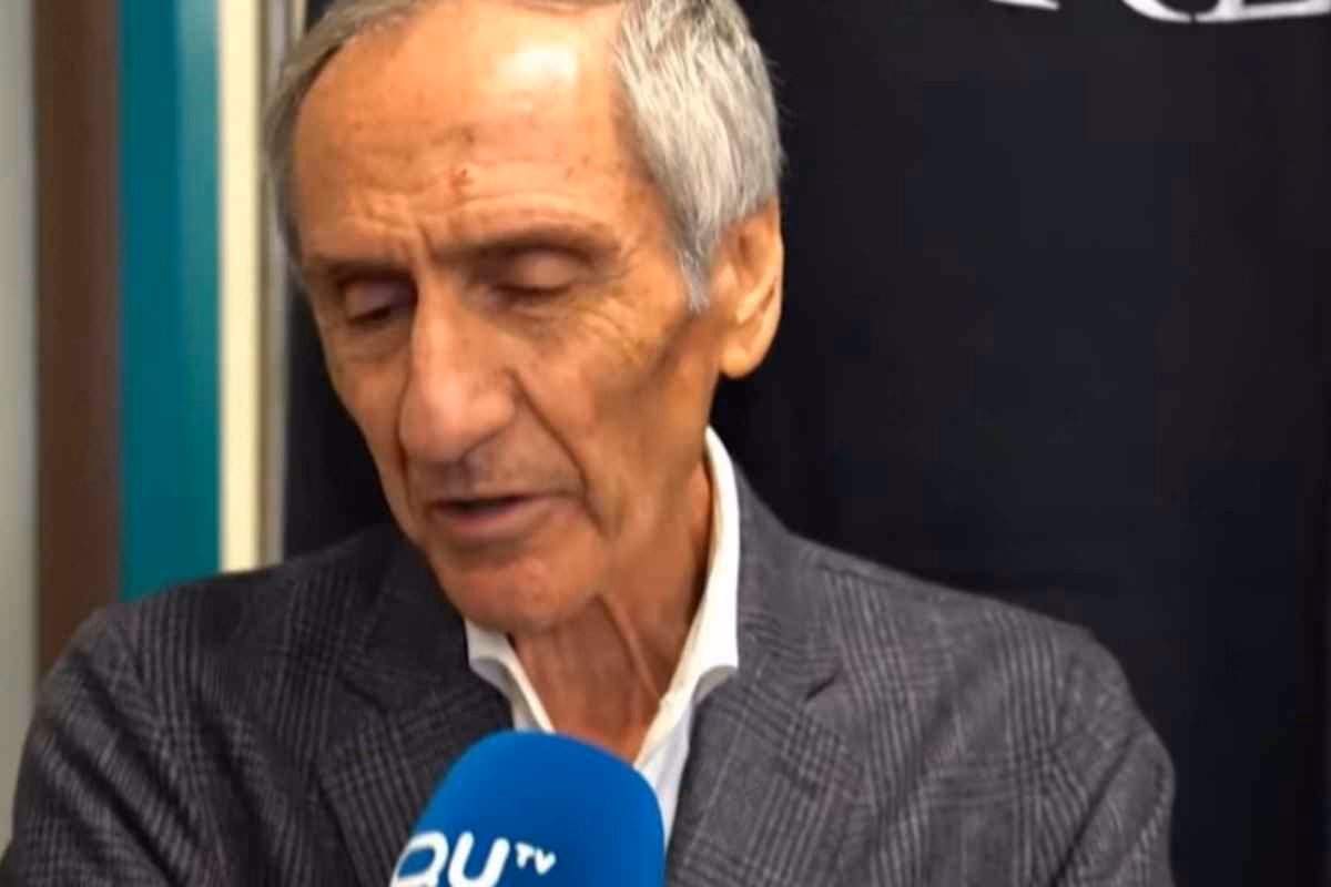 Enzo Giordano durante un'intervista 