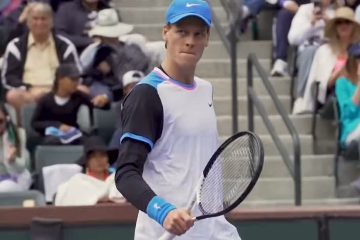 L'esultanza di Sinner