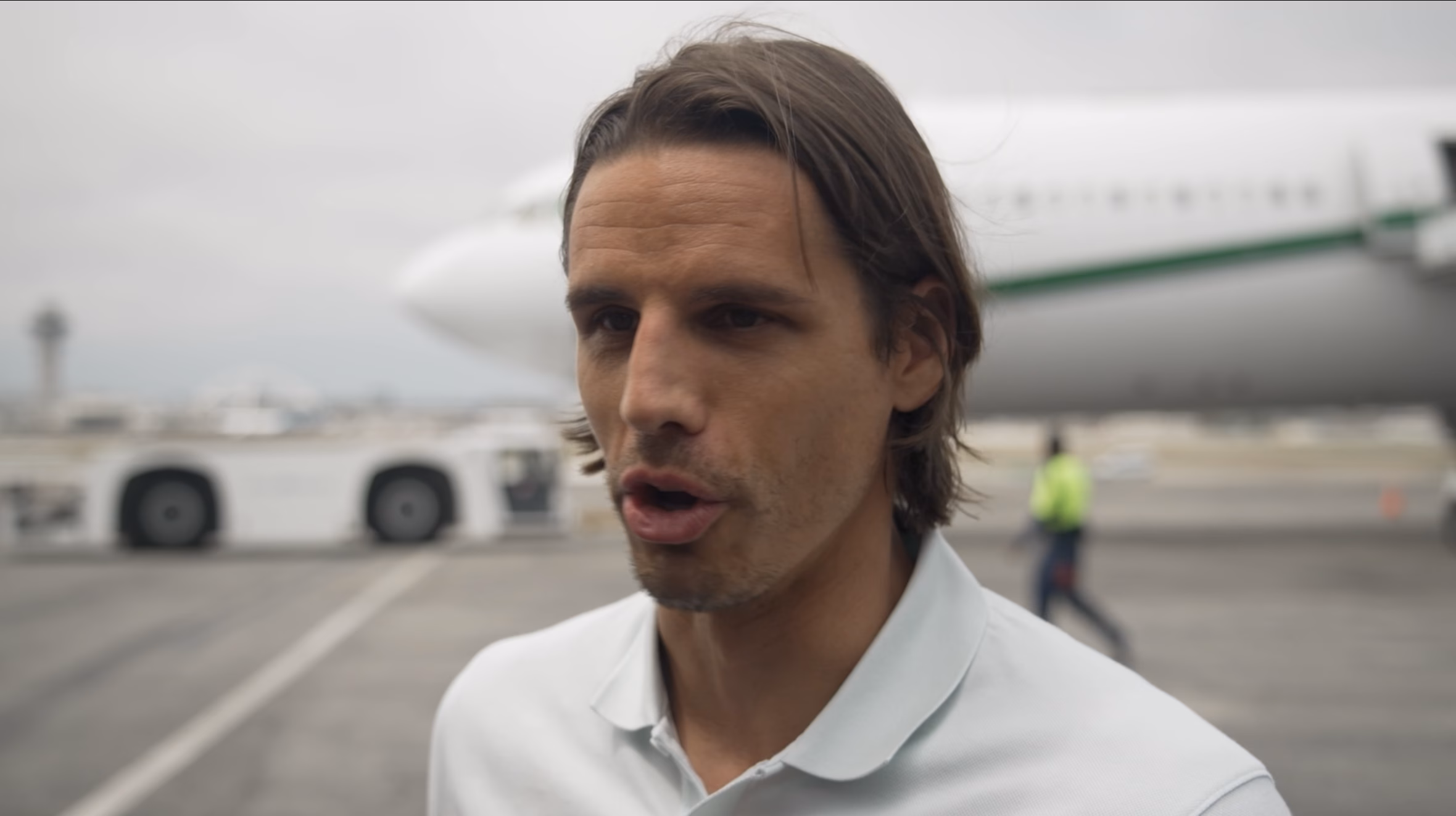 Yann Sommer all’arrivo dell’Inter a Los Angeles per il Mondiale per Club