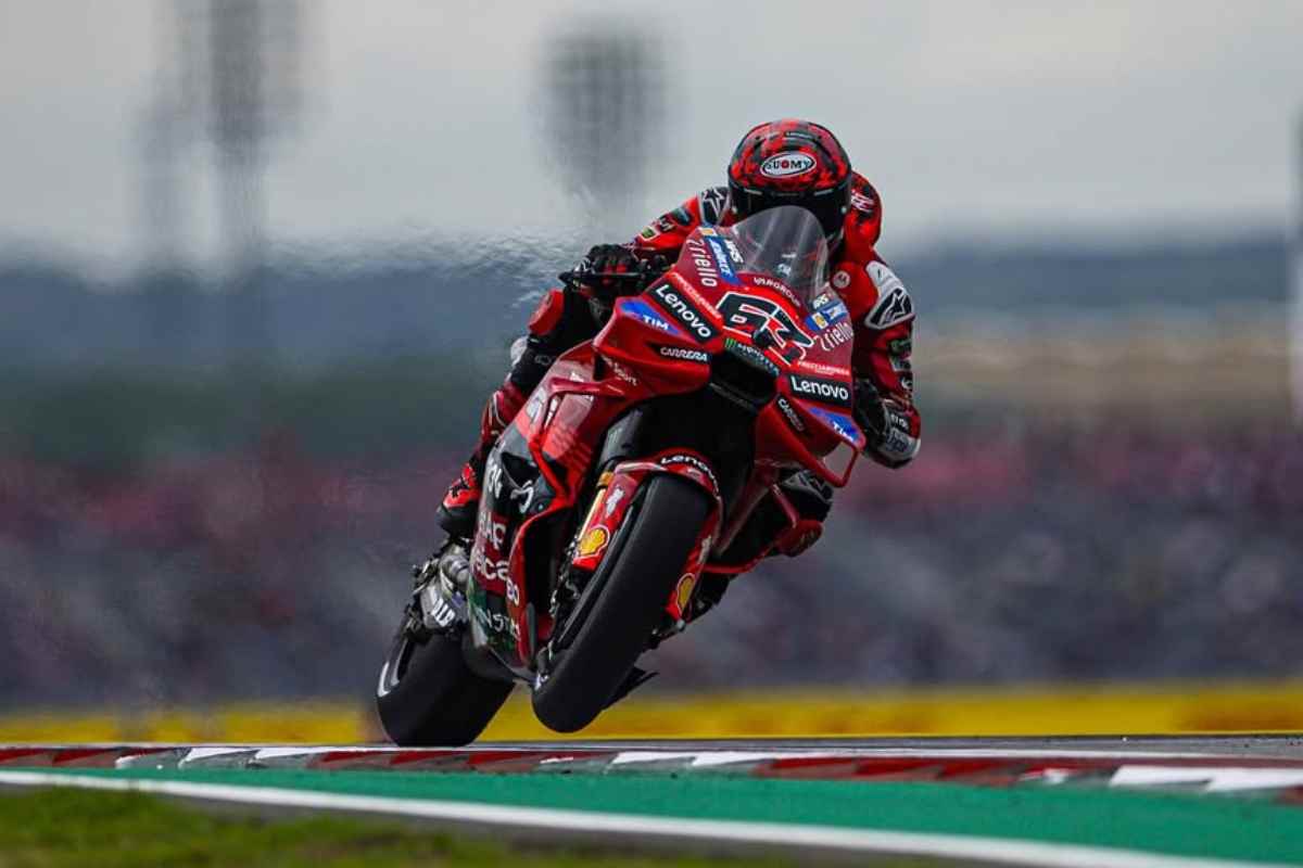 Pecco Bagnaia in pista 