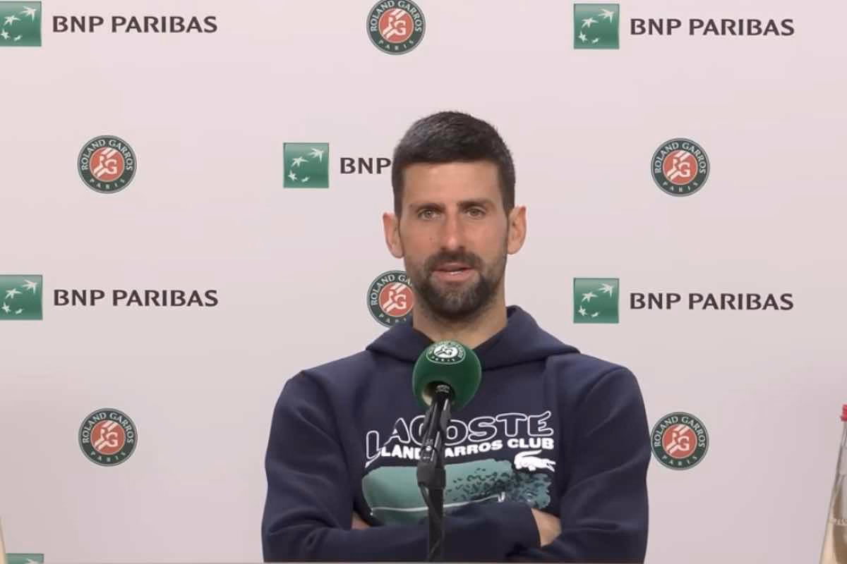 Djokovic in conferenza