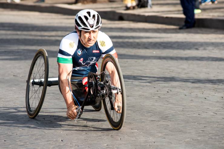 Alex Zanardi in bici