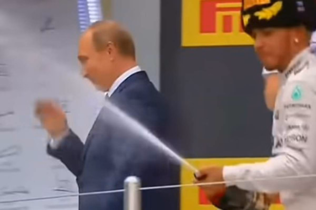 Lewis Hamilton e Vladimir Putin