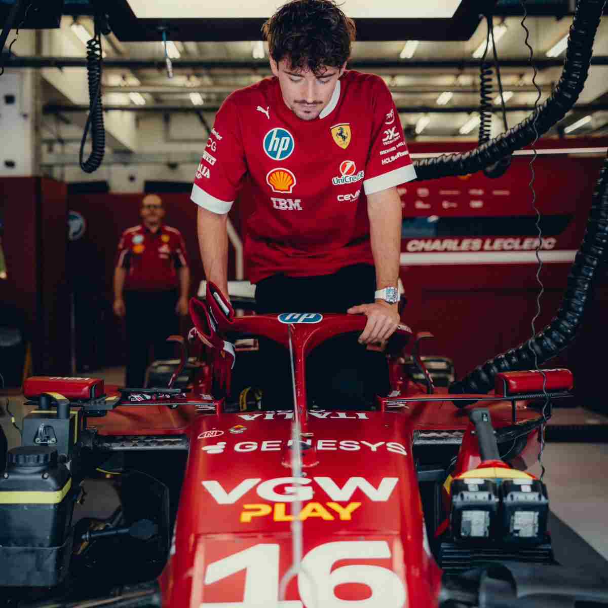 Leclerc problemi Ferrari